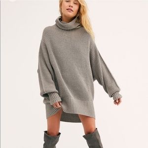 Free People Grey Cocoa Chunky Tunic